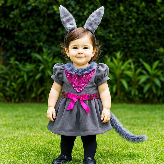 DIS CONEJA GRIS BEBE